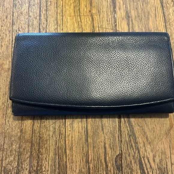 小物 Vintage Coach Navy Compact Clutch Rare Vintage Coach Navy Compact Clutch - Rare | Mercari